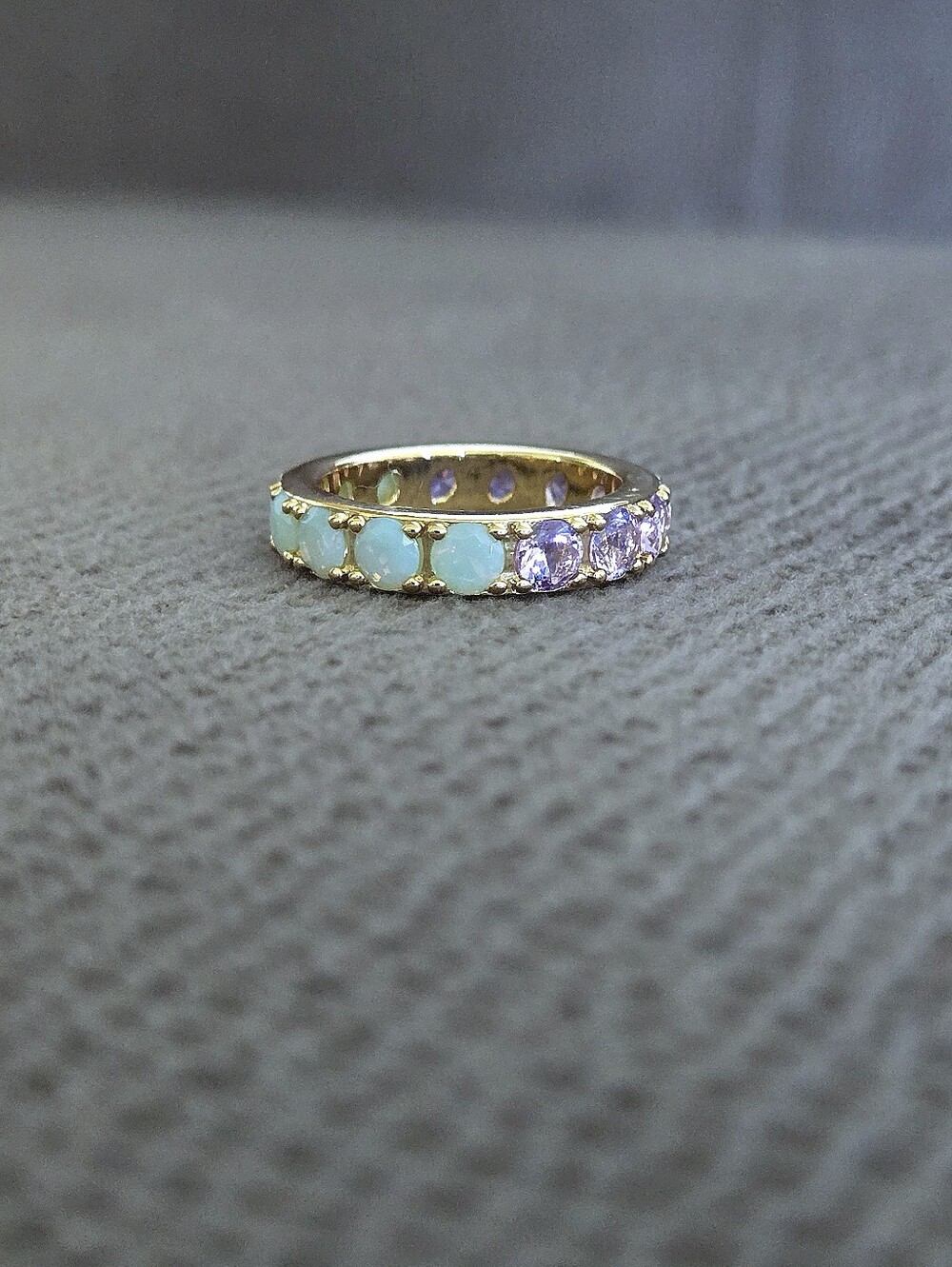 Kendra Scott (Retired) Gold💛 "Chandler" Band Ring💍 in Green💚 Lilac💜 Mix - Picture 12 of 16
